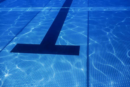 Stainless Steel Swimming Pool, Underwater Viewの写真素材