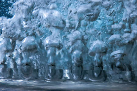 Air Bubbles, Underwater Bubbles Abstract Underwater Backgroundの写真素材