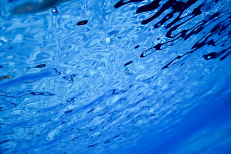 Water Surface Underwater, Swimming Pool Surface Water Backgroundの写真素材