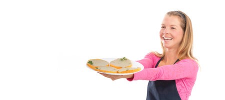 Female holding raw vegan healthy food. Raw Vegan Pumpkin. Raw food concept.の写真素材