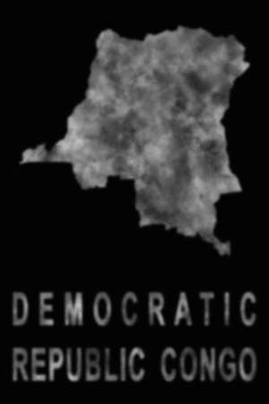 Map of Democratic Republic Congo made of smoke, Air pollution, ecologyの写真素材