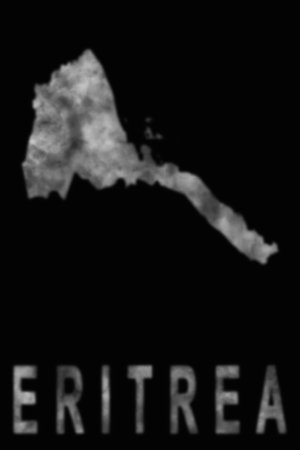 Map of Eritrea made of smoke, Air pollution, ecologyの写真素材