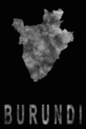Map of Burundi made of smoke, Air pollution, ecologyの写真素材