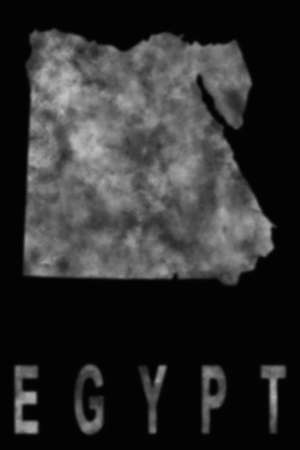 Map of Egypt made of smoke, Air pollution, ecologyの写真素材