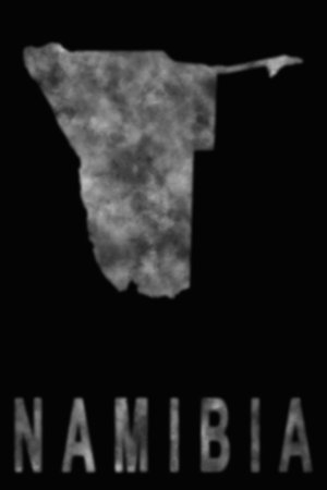 Map of Namibia made of smoke, Air pollution, ecologyの写真素材