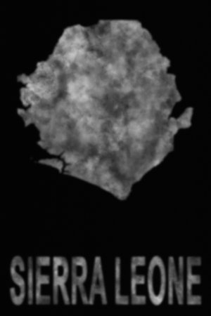 Map of Sierra Leone made of smoke, Air pollution, ecologyの写真素材