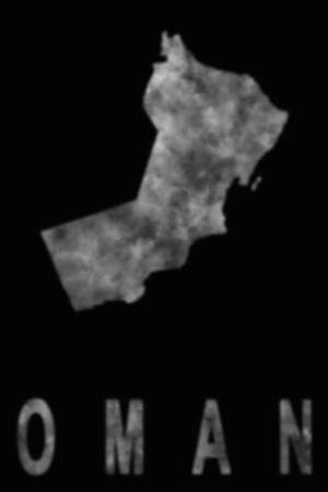 Map of Oman made of smoke, Air pollution, ecologyの写真素材