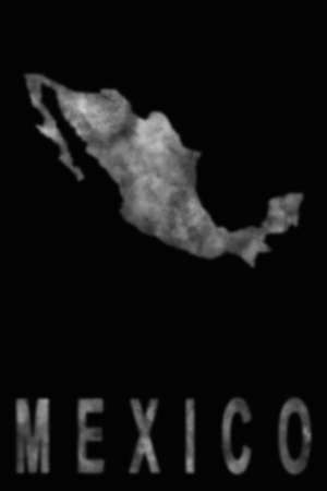 Map of Mexico made of smoke, Air pollution, ecologyの写真素材