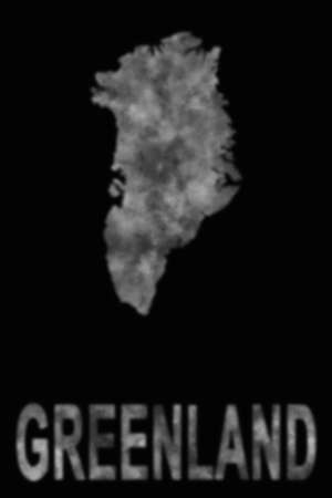 Map of Greenland made of smoke, Air pollution, ecologyの写真素材
