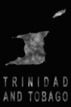 Map of Trinidad and Tobago made of smoke, Air pollution, ecologyの写真素材