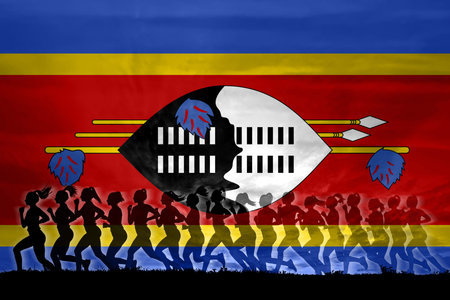 Eswatini women struggle for rights, concept of women, independence, equality, women strength conceptの写真素材