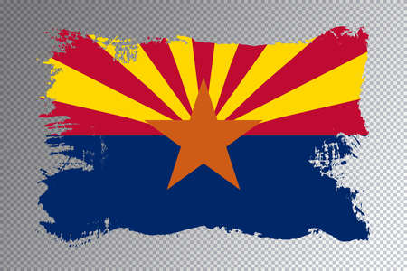 Arizona state flag, Arizona flag transparent backgroundの写真素材