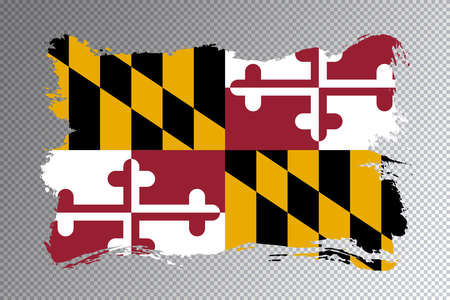 Maryland state flag, Maryland flag transparent backgroundの写真素材