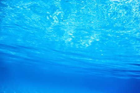 Underwater Empty Swimming Pool Background, Ripple Water