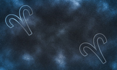 Aries and Aries Compatibility, Horoscope Symbolsの写真素材