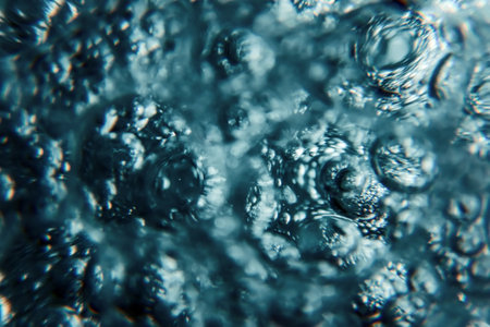 Air bubbles, underwater bubbles Abstract Background.
