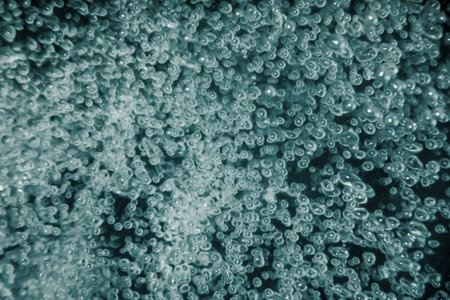 Air bubbles, underwater bubbles Abstract Background.