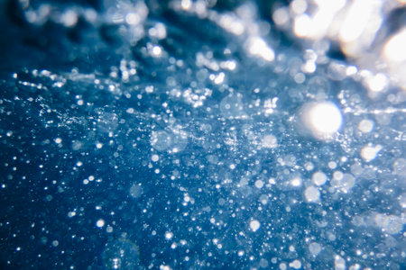 Underwater View of the Water Surface. Underwater Backgroundの写真素材