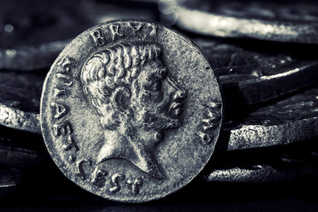 Roman Coin Denarius Brutus (BRVT IMP L PLAET CEST), (EID MAR) Pileus between two daggers, Silver...