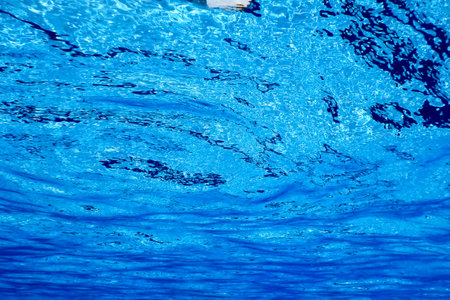 Water Surface Underwater, Swimming Pool Surface Water Backgroundの写真素材