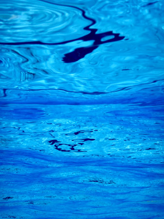 Water Surface Underwater, Swimming Pool Surface Water Backgroundの写真素材