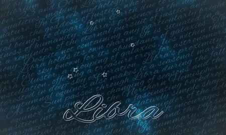 Libra Zodiac Sign, Libra Symbol Backgroundの写真素材