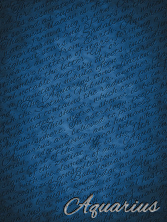 Aquarius Zodiac Sign, Aquarius Symbol, Backgroundの写真素材