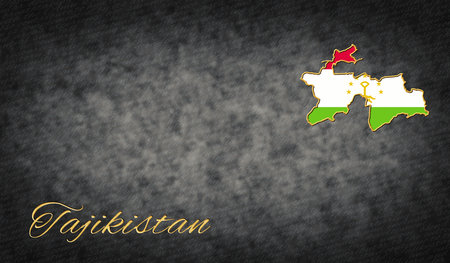 Map of Tajikistan Backgroundの写真素材