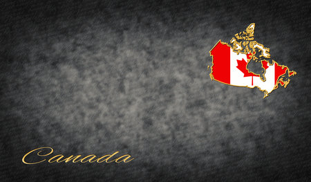 Canada Symbols, Map of Canada Backgroundの写真素材