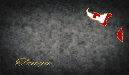 Tonga Symbols, Map of Tonga Backgroundの写真素材