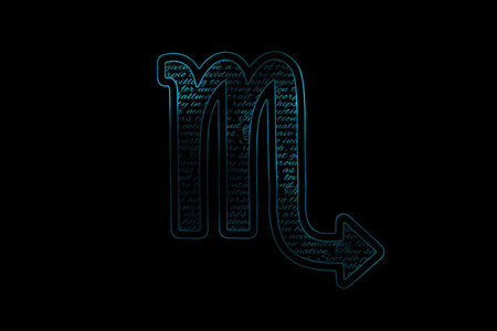 Scorpio Zodiac Sign, Horoscope Symbolの写真素材