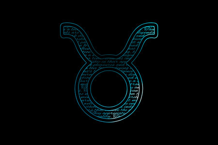 Taurus Zodiac Sign, Horoscope Symbolの写真素材
