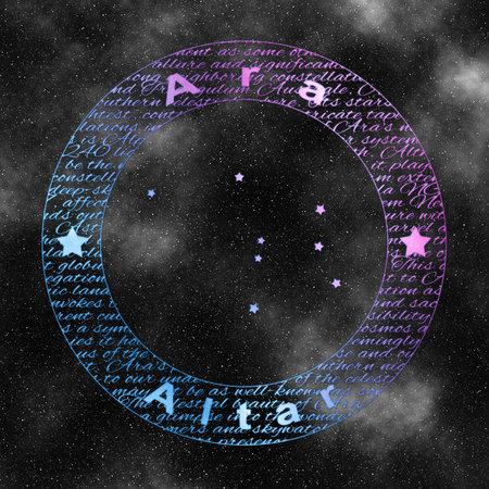 Ara Constellation, Star Patterns, Altar Constellationの写真素材