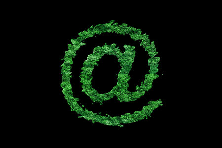 Email symbol, At sign, mail iconの写真素材