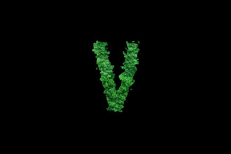 Nu letter, Greek alphabet Symbolの写真素材