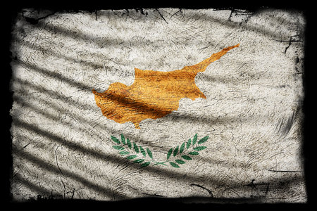 Cyprus Flag, Grunge Texture Backgroundの写真素材