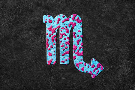 Scorpio Zodiac Sign, Astrological Symbolの写真素材