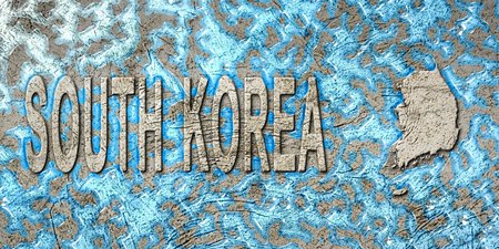 South Korea Water Management Concept, Environmental Strategyの写真素材