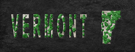 Map of Vermont Reforestation Green Agenda, Climate Message
