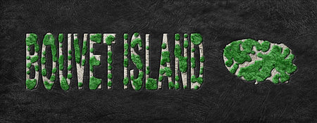 Map of Bouvet Island Reforestation Green Agenda, Climate Message