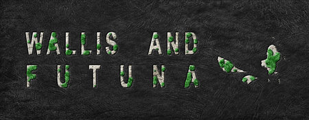 Map of Wallis and Futuna Reforestation Green Agenda, Climate Message