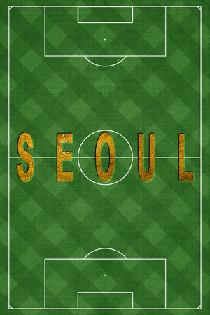 Seoul Tourism and travel, white backgroundの写真素材