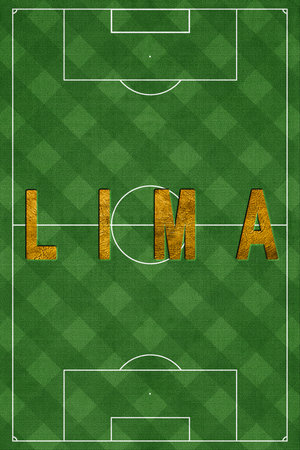 Lima Tourism and travel, white backgroundの写真素材