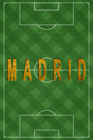 Madrid Tourism and travel, white backgroundの写真素材