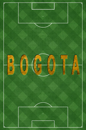 Bogota Tourism and travel, white backgroundの写真素材