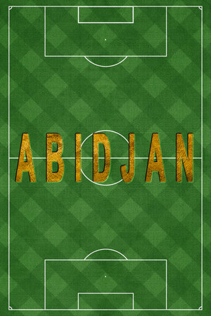 Abidjan Tourism and travel, white backgroundの写真素材