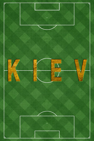 Kiev Tourism and travel, white backgroundの写真素材