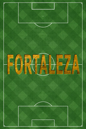 Fortaleza Tourism and travel, white backgroundの写真素材