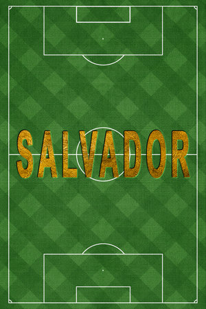 Salvador Tourism and travel, white backgroundの写真素材