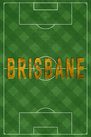 Brisbane Tourism and travel, white backgroundの写真素材